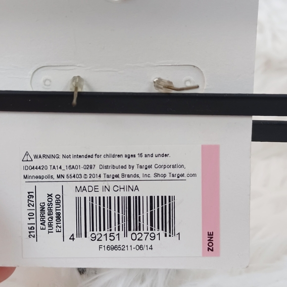 Target Brand Blue Dangle Earrings - Picture 4 of 9